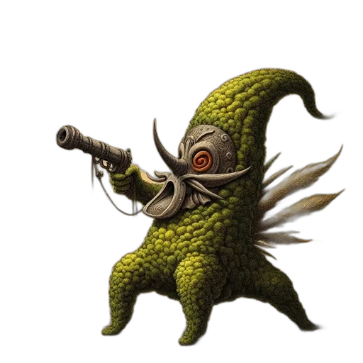 staff, dragon, weapon, creature transparent PNG cut-out