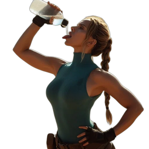 bottle, concept art, 3d render, pixel art transparent PNG cut-out