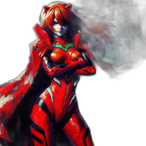 robot, concept art, anime, comic book art transparent PNG cut-out