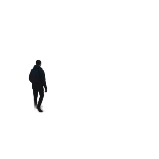 jacket, robot, staff, creature transparent PNG cut-out