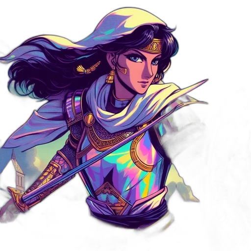 sword, fantasy art, concept art, watercolor transparent PNG cut-out