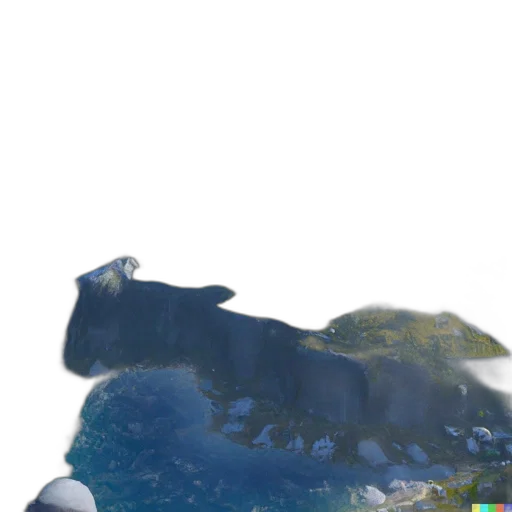 creature, animal, hat, staff transparent PNG cut-out