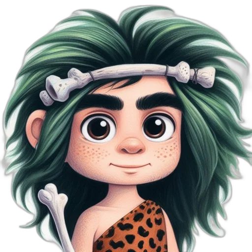 hair, cartoon, fantasy art, concept art transparent PNG cut-out