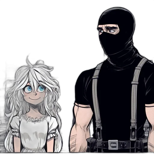 weapon, mask, concept art, comic book art transparent PNG cut-out
