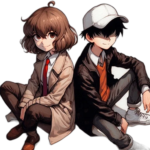 hat, staff, jacket, pixel art transparent PNG cut-out