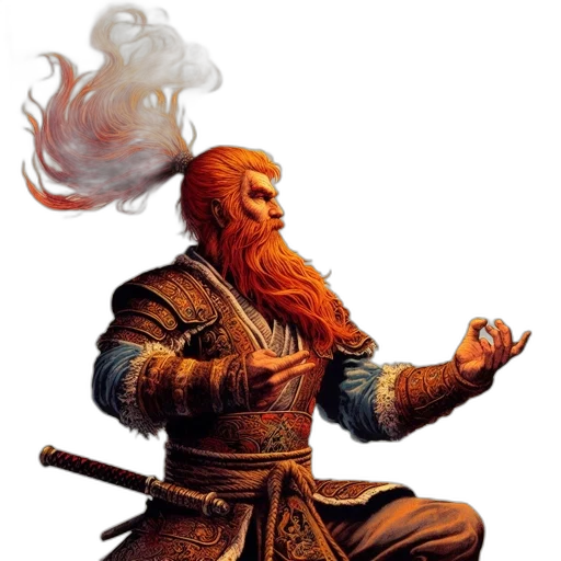 dragon, staff, fantasy art, concept art transparent PNG cut-out
