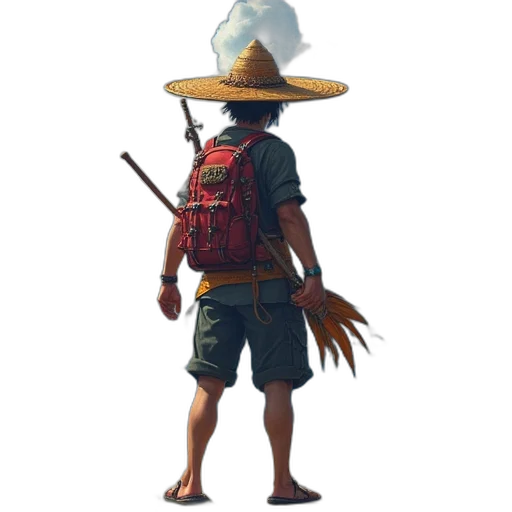 hat, staff, umbrella, weapon transparent PNG cut-out