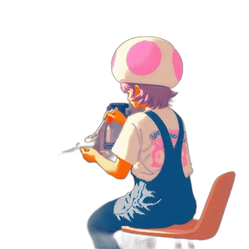 staff, hat, weapon, jacket transparent PNG cut-out