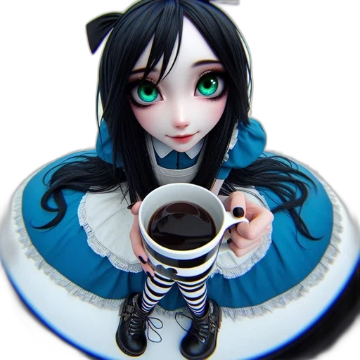 food, 3d render, anime, photorealistic transparent PNG cut-out