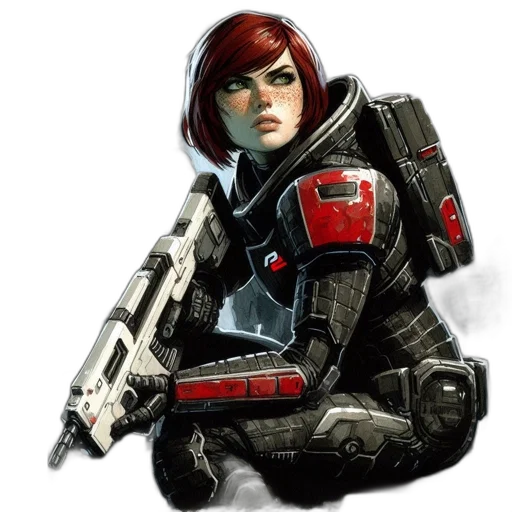 robot, weapon, jacket, concept art transparent PNG cut-out