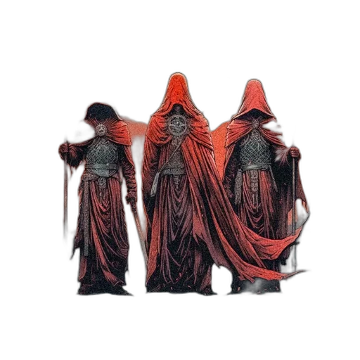 jacket, mask, dress, staff transparent PNG cut-out