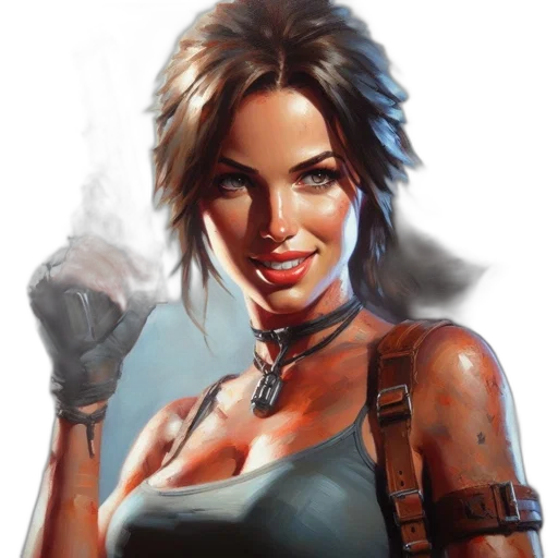 weapon, face, comic book art, fantasy art transparent PNG cut-out