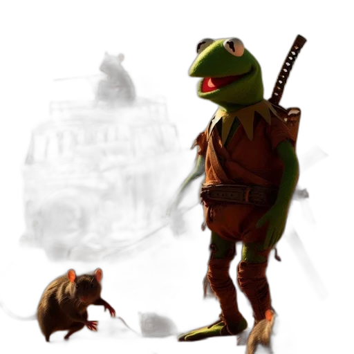 creature, animal, staff, weapon transparent PNG cut-out