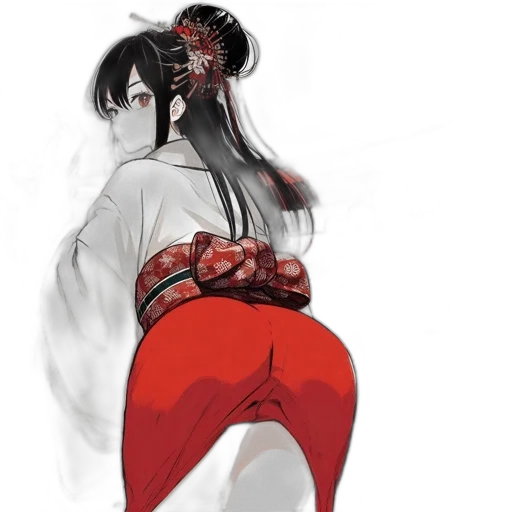 dress, flower, weapon, staff transparent PNG cut-out