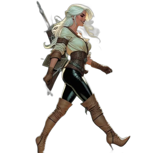 sword, staff, weapon, fantasy art transparent PNG cut-out