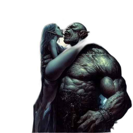 creature, comic book art, concept art, fantasy art transparent PNG cut-out
