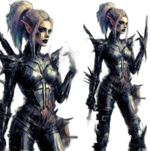 concept art, fantasy art, cyberpunk, comic book art transparent PNG cut-out