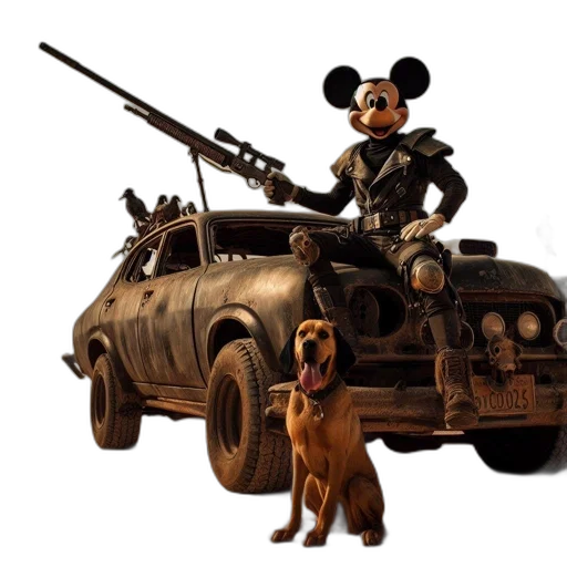 car, weapon, animal, concept art transparent PNG cut-out