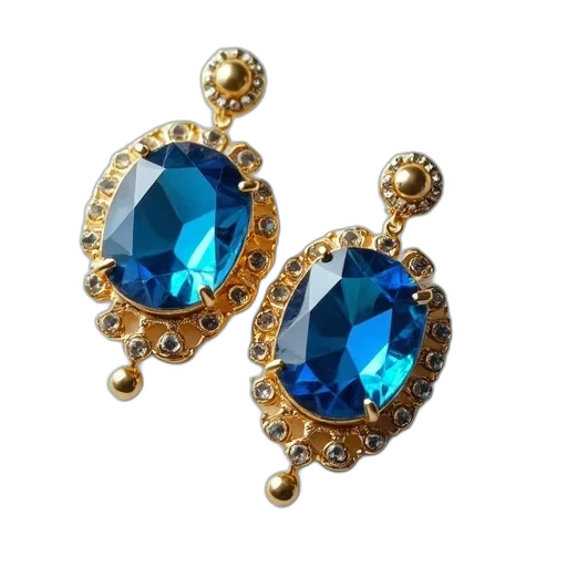 jewelry, crown, blue, pair transparent PNG cut-out