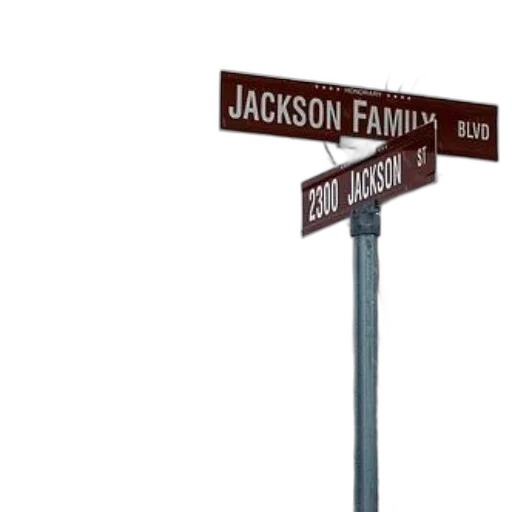 street, sign, reads, jackson transparent PNG cut-out