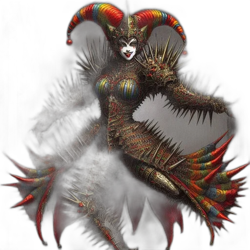creature, fantasy art, concept art, 3d render transparent PNG cut-out