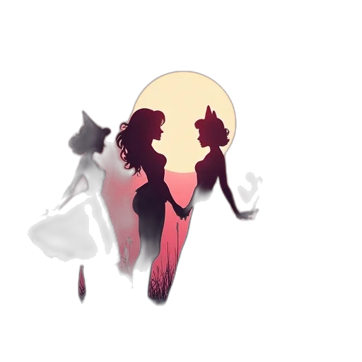 mask, creature, hair, staff transparent PNG cut-out