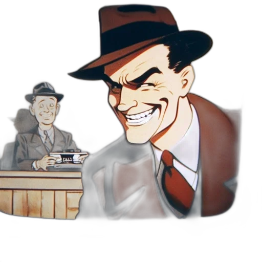 hat, staff, face, jacket transparent PNG cut-out