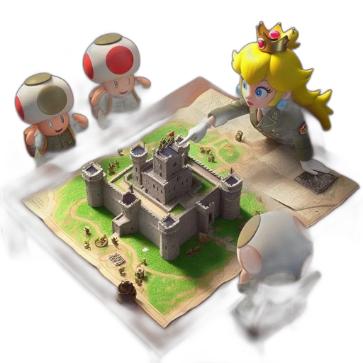 crown, 3d render, concept art, pixel art transparent PNG cut-out