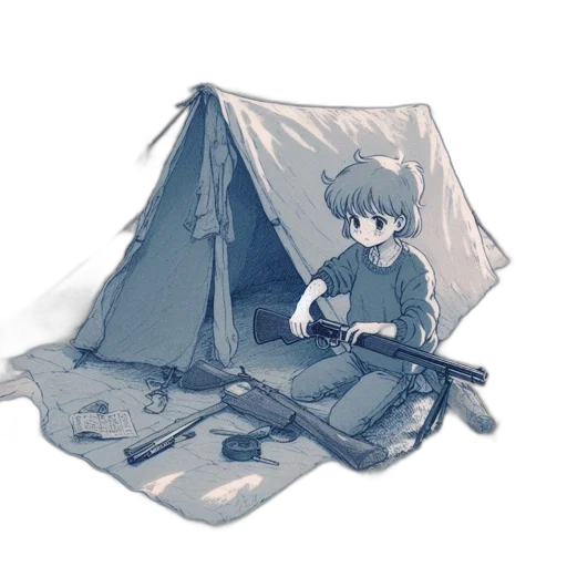 weapon, umbrella, jacket, sword transparent PNG cut-out