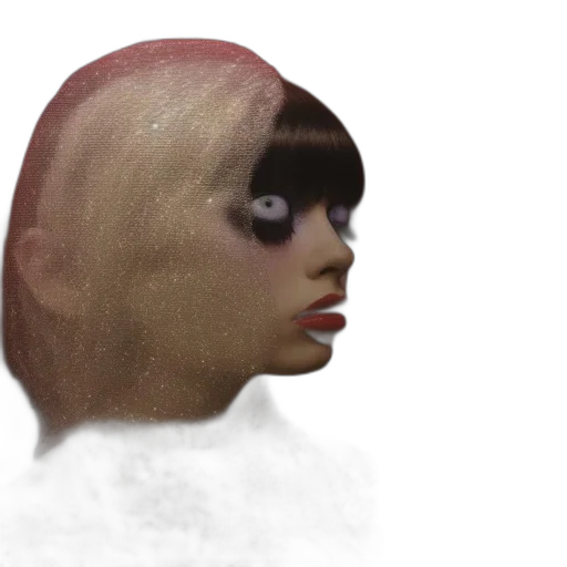 hair, face, mask, creature transparent PNG cut-out