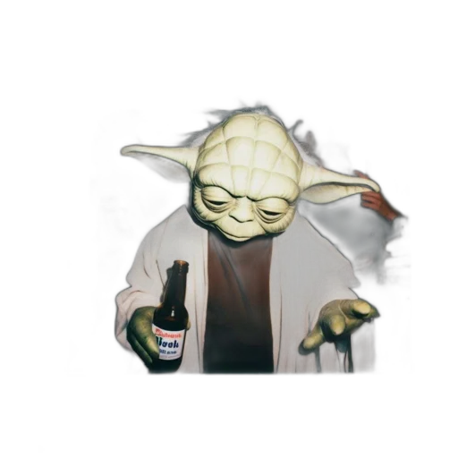 jacket, creature, staff, mask transparent PNG cut-out