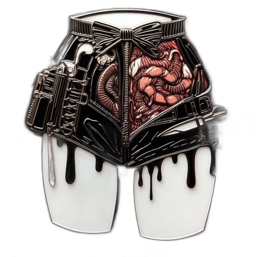 jewelry, gothic, horror-inspired, pin transparent PNG cut-out