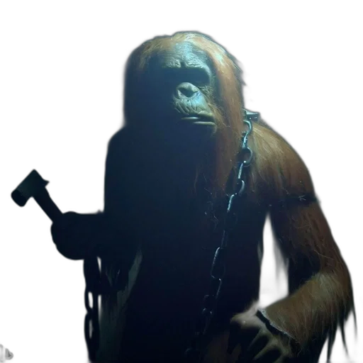 creature, animal, staff, mask transparent PNG cut-out