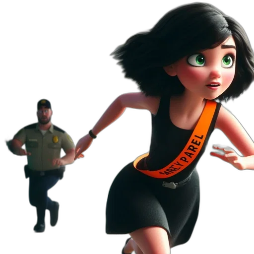 dress, staff, 3d render, concept art transparent PNG cut-out