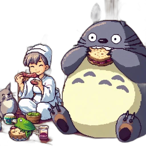 food, pixel art, concept art, anime transparent PNG cut-out