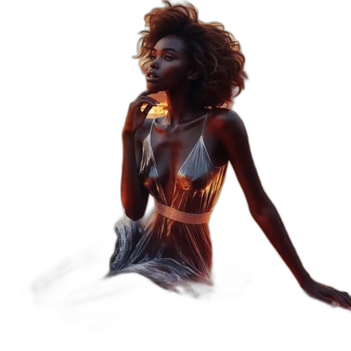 dress, jewelry, concept art, photorealistic transparent PNG cut-out