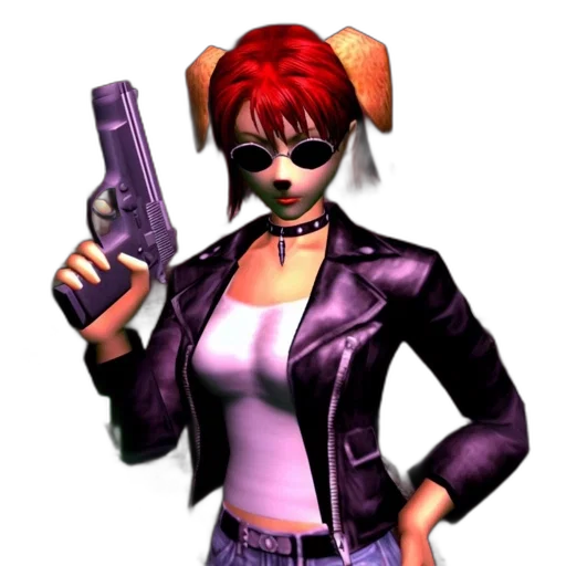 weapon, jacket, staff, 3d render transparent PNG cut-out