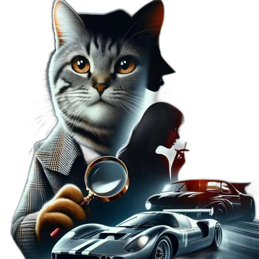 car, animal, concept art, photorealistic transparent PNG cut-out