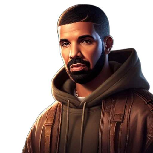 jacket, face, photorealistic, 3d render transparent PNG cut-out