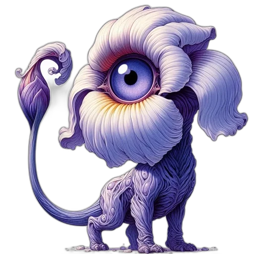 creature, dragon, animal, staff transparent PNG cut-out