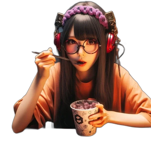 food, staff, face, jewelry transparent PNG cut-out