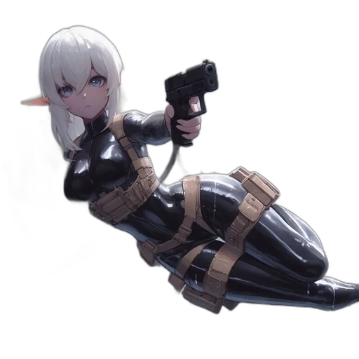 weapon, staff, animal, robot transparent PNG cut-out