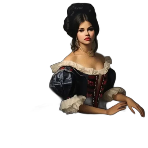 dress, crown, 3d render, photorealistic transparent PNG cut-out