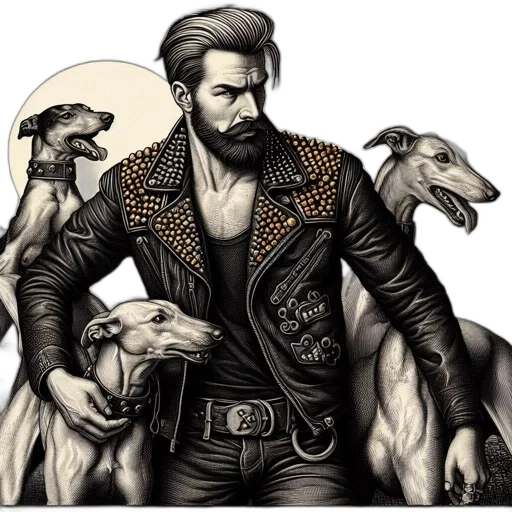 jacket, animal, comic book art, concept art transparent PNG cut-out