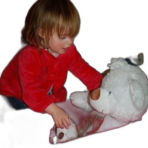 photorealistic, child, red, jacket transparent PNG cut-out