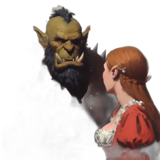 face, mask, creature, concept art transparent PNG cut-out