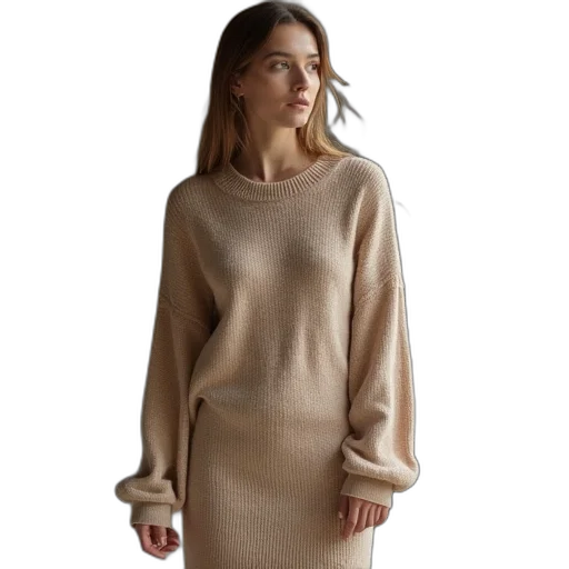 dress, jacket, earth tones, golden transparent PNG cut-out