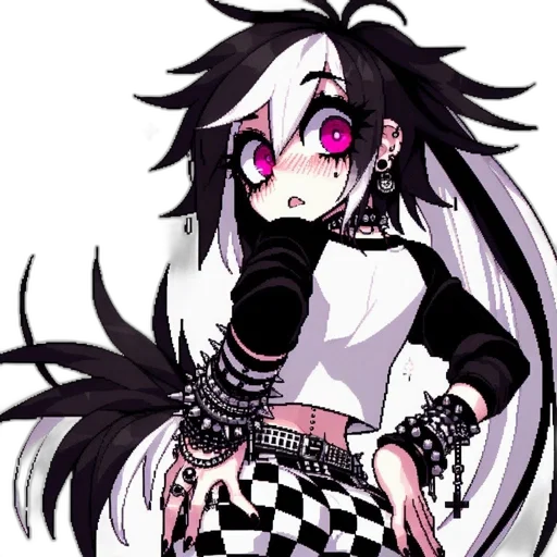 creature, mask, anime, pixel art transparent PNG cut-out
