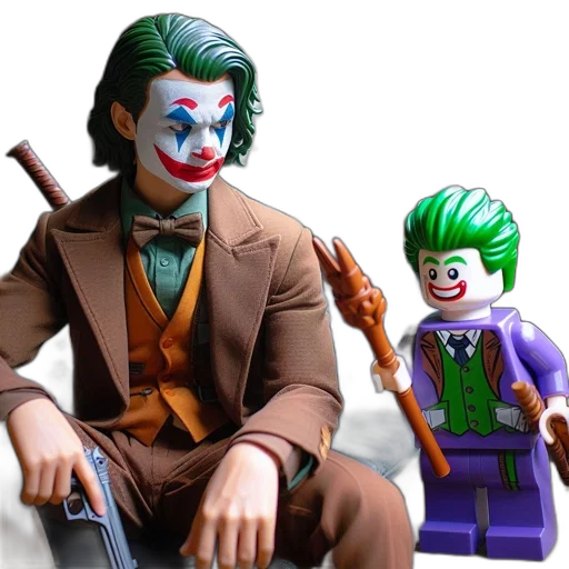 comic book art, concept art, 3d render, two transparent PNG cut-out