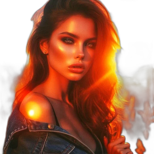jacket, face, jewelry, dress transparent PNG cut-out